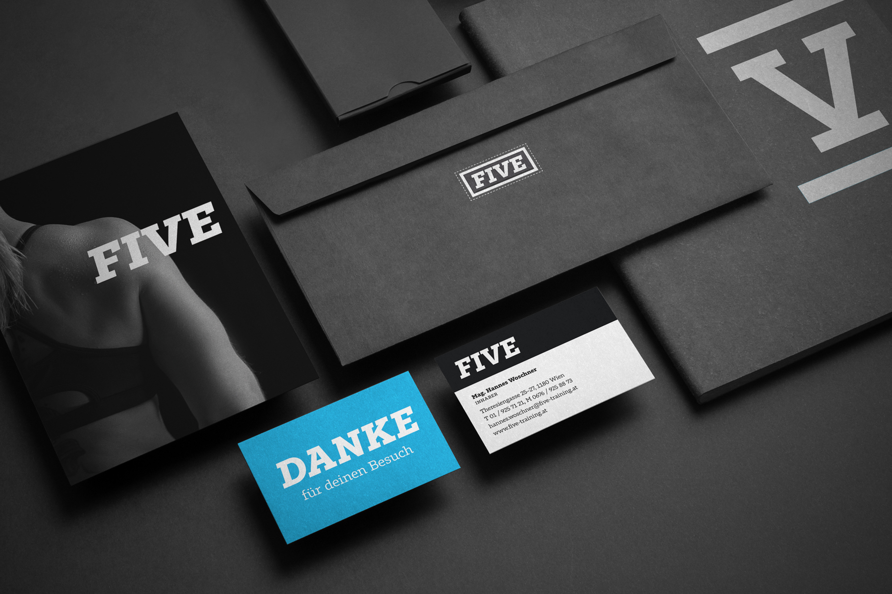 Five Corporate Design Branding Stationary Hofegger