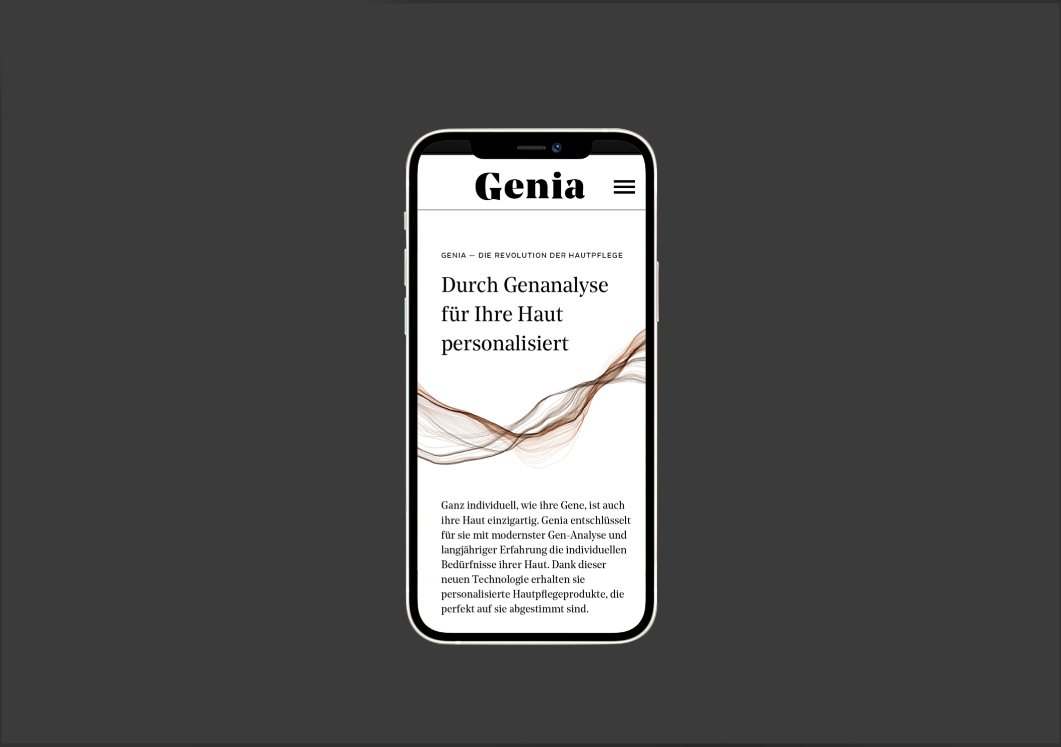 Genia Mobile Website