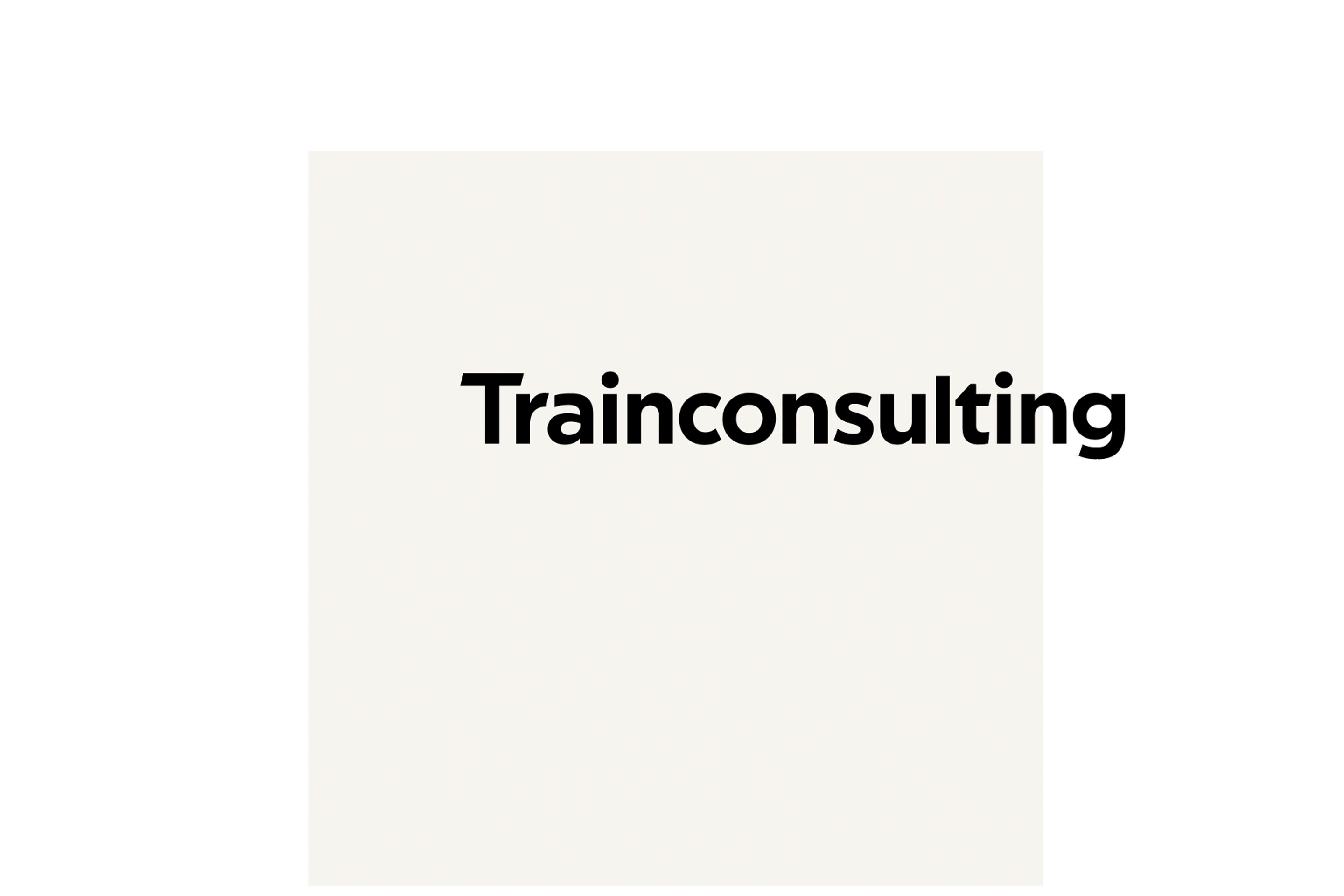 Branding: Trainconsulting Logo